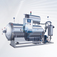 Autoclave industriel Machine 500L Sachet Stérilisation Alimentaire Processus Lait Pain Viande Sauce Paquet Ligne de cornue