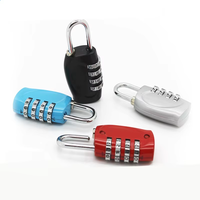 Cadenas à code numérique à 4 chiffres pour bagages, mini cadenas à combinaison pour fermeture éclair, pour la sécurité des bagages, des sacs à dos et des voyages, LOGO