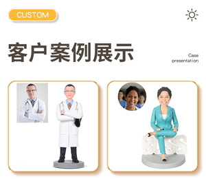 Sinodiving Figurines en argile faites à <span class=keywords><strong>la</strong></span> main personnalisées <span class=keywords><strong>Couple</strong></span> enfants Bobbleheads cadeaux de famille personnalisés pour accessoires d'intérieur de <span class=keywords><strong>voiture</strong></span> - Product Image 5