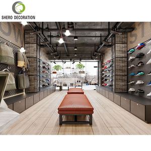 Vintage Shoes Shop Furniture Design Customizable Shoes Display Decor Shelf with Metal Material Shoes Display Racks - Product Image 6