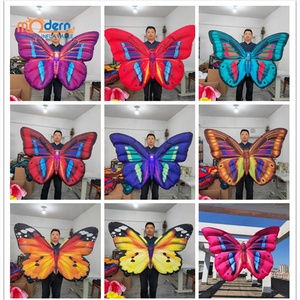 Alicia en el país de las Maravillas fiesta corporativo decoración de escenario luz inflable hongo mariposa inflable - Product Image 2