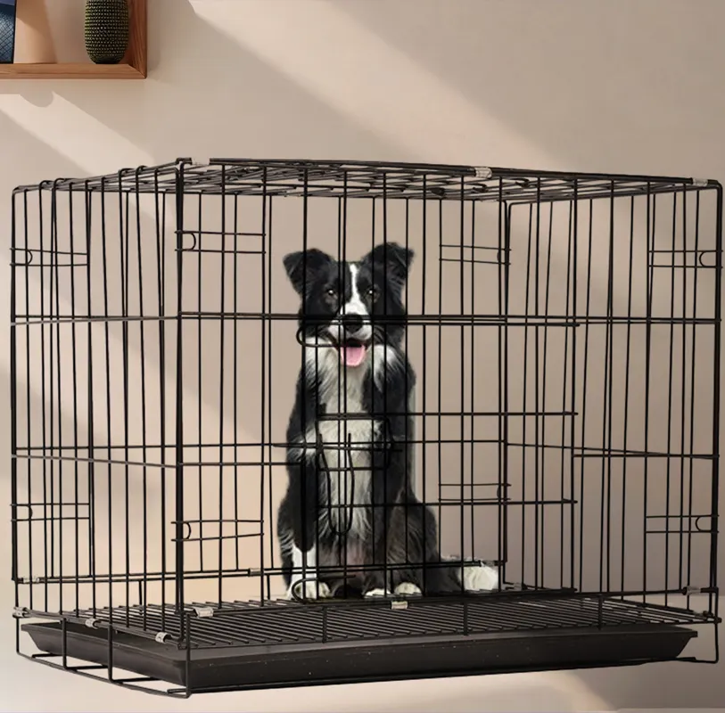 Hondenkooi Teddy Kleine Hond Indoor Home Met Toiletscheiding Medium Hond Corgi Grote Kat Kooi