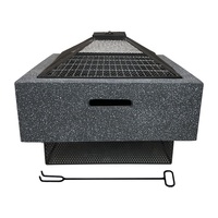 Fabricant de brasier 2022, chauffages à bois pour brûler du bois en pierre naturelle d'extérieur, foyer carré, Barbecue pour toutes les saisons