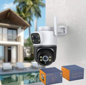 Tuya 4G europeo e americano all'aperto IP66 4G doppia lente HD 4mp 8MP PIR telecamera di rilevamento del movimento IP PTZ telecamera di sicurezza - Product Image 2