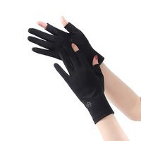 Gants d'été pour femmes, unis, à doigts entiers, en coton/élasthanne, antidérapants, compatibles écran tactile, pour cyclisme, travail et usage quotidien