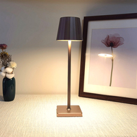 Nordique Portable Sans Fil Restaurant Tactile Table Lumière Moderne USB Sans Fil Rechargeable À Piles Led Bureau Lampes De Table