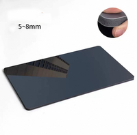 Vente chaude Panneau mural en charbon de bambou 5 mm - 8 mm Décoration de bureau Spécial ignifuge PET/PVC Panneau mural décoratif finition miroir
