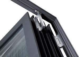 SZG Cadre en <span class=keywords><strong>bois</strong></span> Portes accordéon extérieures en aluminium Patio Portes pliantes en verre - Product Image 6