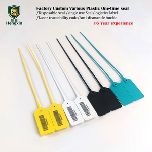 Étiquettes de sécurité jetables personnalisées pour vêtements, sceaux en plastique anti-effraction, étiquettes de sécurité en plastique pour chaussures, bagages de compagnie aérienne - Product Image 2