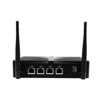 Mini PC Tanpa Kipas Intel Cel-eron J1900 4* LAN Firewall VPN Dual Display Aluminium Alloy Operasi 24 Jam