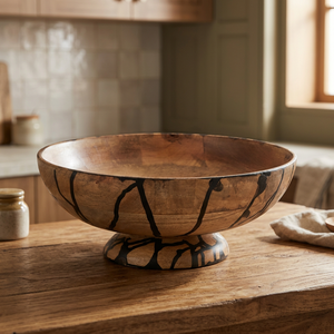 Handcrafted <b>Wooden</b> Animal Decorative Bowl-Mid Century Modern Design-3-Piece Set for Home Decor Tabletop Display-Aqudus Saleem - Product Image 3