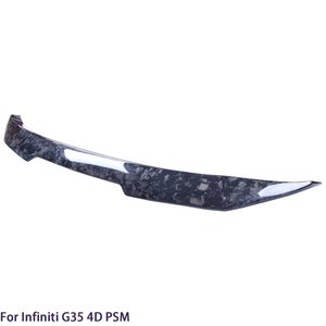 สปอยเลอร์หลังคาร์บอนไฟเบอร์ทรง PSM สำหรับรถยนต์ซีรีส์ G25 G35 G37 แบบ 4 ประตู ปี 2007-2014 (ไม่ใช้ได้กับรุ่น STC) - Product Image 4