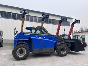 Mini <b>Small</b> Compact Rotating Tyre 4X4 Telehandlers Crane 3 Ton 16m 17m 18m Forklift Telehandler Telescopic Loader Price - Product Image 3