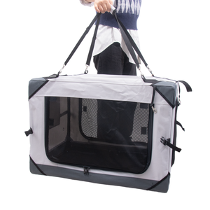 Vente en gros de caisse arrière pliable pour chien et chat, sac de voyage portable lavable en maille anti-rayures pour animaux de compagnie, caisse souple - Product Image 6