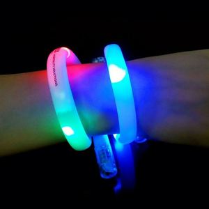 Fast Shipping Firewolf LED TPU Tube <b>Light</b> Waterproof <b>Battery</b> <b>Operated</b> Custom Logo Bracelet Optical Fiber Promotional Wristbands - Product Image 4