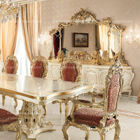 Buffet de luxe en bois massif de style rococo Meuble de salle à manger française pour salle à manger ou entrée
