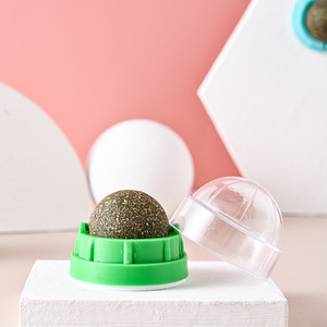 고양이용 개박하 공 벽 식용 키티 핥기 장난감, 치아 청소 치과 기능이있는 안전한 건강한 새끼 고양이 씹는 장난감 - Product Image 6