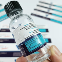 Étiquettes personnalisées imperméables holographiques pour flacons pharmaceutiques, autocollants adhésifs imprimés au laser pour flacons en verre de 3 ml, 5 ml, 10 ml
