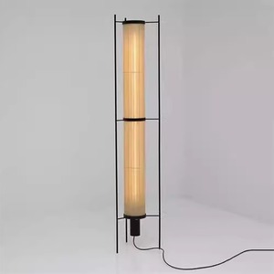 Linen Floor <b>Lamp</b> Led Light Source <b>Switch</b> Control Home Decor Ambient Lighting 10-15 Sqm Coverage F-T479 - Product Image 2