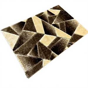 High Quality Gaziantep Turkish Polyester Shaggy Rectangle Rug High Pile Machine Made Jacquard Woven Home Use Bedroom Living Room - Product Image 1