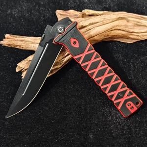 Cuchillo Plegable HOKC OEM para Camping, Hoja y Mango de Acero Inoxidable, Punta de Gota, Cambio Rápido, Uso Industrial y de Supervivencia al Aire Libre - Product Image 5
