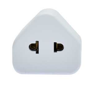 EU-US-zu-UK-Steckeradapter mit eingebauter Sicherung 5A Typ-A Flach 2-polig Euro Rundstecker Stromwandler für Rasierer Elektrische Zahnbürste Lampe - Product Image 3