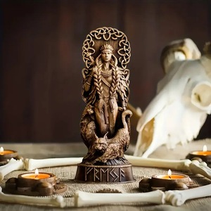 Nouveaux dieux <span class=keywords><strong>nordiques</strong></span> résine artisanat Statue décorations mythe légende Statues pour la maison ou la salle d'étude - Product Image 3