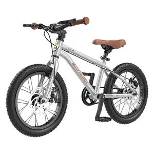 Montasen design e cinto de alumínio para crianças, bicicleta colorida de 16 polegadas para crianças