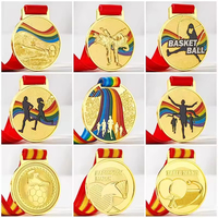 Médaille commémorative en métal pour tournoi de badminton, événement de team building d'entreprise, médaille pour compétition sportive scolaire, badge en émail