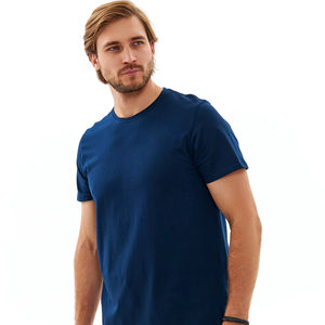 Camiseta de Hombre de Algodón 100% Suave al Tacto, Cuello Redondo, Transpirable, Informal, para Uso Diario, Proveedor Mayorista - Product Image 1