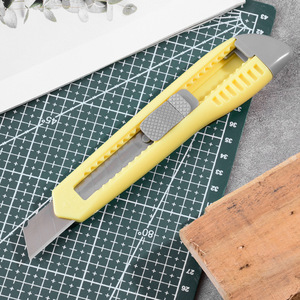 Utility Knife 16cm Stainless Steel Blade Yellow Office Tool For Paper Cutting - Product Image 2