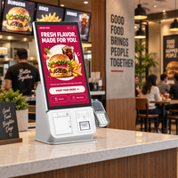 Kiosque de commande automatique Android de 21,5 pouces pour restaurant, écran tactile, terminal de paiement, logo personnalisable