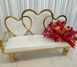 Yüksek kaliteli düğün kalp şekli kanepe tezgah zarif kanepe sevgiliye kanepe düğün lüks düğün dekorasyon