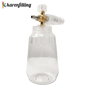 Pistola de Espuma para Lavado de Autos de Alta Presión de 1/4 de Pulgada, Transparente, Ajustable, con Botella de 1 Litro - Product Image 1