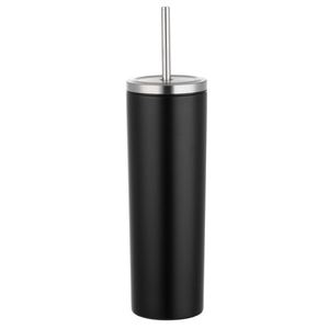 Gobelet droit en acier inoxydable à double paroi de 20 oz avec texture métallique - Product Image 3