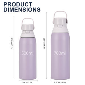 <span class=keywords><strong>Portable</strong></span> personnalisé 500 ml petite bouche couvercle voyage extérieur 304 acier inoxydable isolé sport bouteille d'eau - Product Image 5