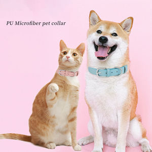 Colliers ronds colorés durables pour chiots Collier de cou en PU pour petits, moyens et grands chiens et chats - Product Image 6