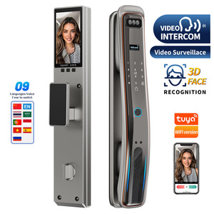 ฟังก์ชั่นวิดีโอคอล HanDaily ระบบล็อคด้วยใบหน้า ไบโอเมตริกซ์ ล็อคด้วยลายนิ้วมือ <span class=keywords><strong>ป</strong></span>ลดล็อคด้วยกุญแจ แอ<span class=keywords><strong>ป</strong></span> Tuya ควบคุมระยะไกล สมาร์ทล็อคพร้อมกล้อง - Product Image 1