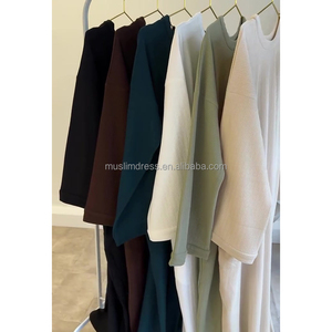 Nouvelle Abaya en velours côtelé pour femme, <span class=keywords><strong>robe</strong></span> <span class=keywords><strong>longue</strong></span> musulmane d'hiver, vêtement islamique, <span class=keywords><strong>robe</strong></span> modeste d'automne, Abaya en gros - Product Image 4