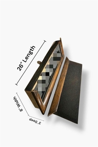 Letreros Decorativos de Pared Modernos y Ecológicos Personalizables, Estante de Almacenamiento Oculto de Madera Real Hecho a Mano con Compartimento Oculto para Armas - Product Image 5
