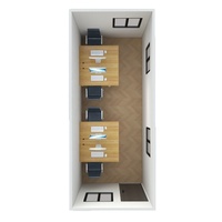 Maison conteneur pliable de 20 pieds et 40 pieds, design mobile, étanche, pour hôtel, conférence ou bureau