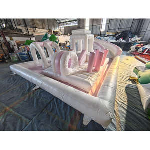 Château Gonflable Blanc PVC à Prix d'Usine pour Mariages, Toboggan Gonflable pour Adultes et Enfants, Combos Gonflables pour Fêtes et Événements - Product Image 3