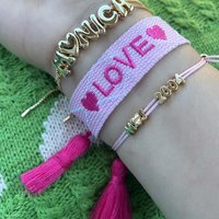 Venta caliente 18K Real Gold Plated High-Grade Fashion Charm Bracelets 26 Letters Independent Creative DIY Group Jewelry