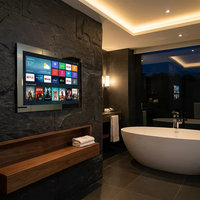 Televisor Inteligente para Baño de 65 Pulgadas, 4K Ultra HD HDTV LED, 500cd/m2 de Alto Brillo, Android TV con Control por Voz de Google Integrado, LAN