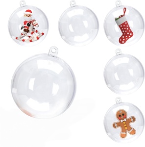 Boules de Noël transparentes en plastique pour la décoration de Noël, décorations de Noël, Bolas De Navidad - Product Image 1
