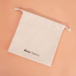 Reusable Eco Cotton Linen Drawstring Pouch Portable Cosmetic Caps Gift Dust <b>Bags</b> Valentine's Jewelry <b>Packaging</b> <b>Bag</b> - Product Image 3