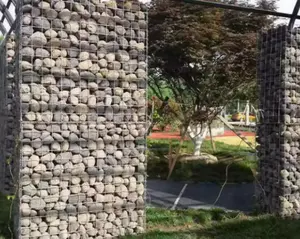 Stone Cage Welded Galvanized Iron Wire Mesh 2x1x1 Metal Gabion Fence Decorative Wall Gabion Basket Box For Garden