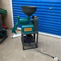 Machine à décortiquer le riz combinée automatique commerciale de petite taille avec moteur diesel et essence