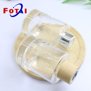 Phẳng Vòng thủy tinh khuếch tán chai 100ml công suất với phun phun <span class=keywords><strong>30ml</strong></span> 50ml 80ml 90ml 120ml 150ml 200ml khối lượng nước hoa - Product Image 2