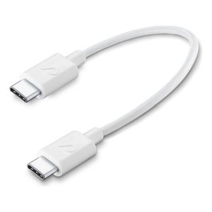 Cavo USB C POWER <b>CABLE</b> White 0,15m USBDATACTRUSBC2CW - Product Image 1